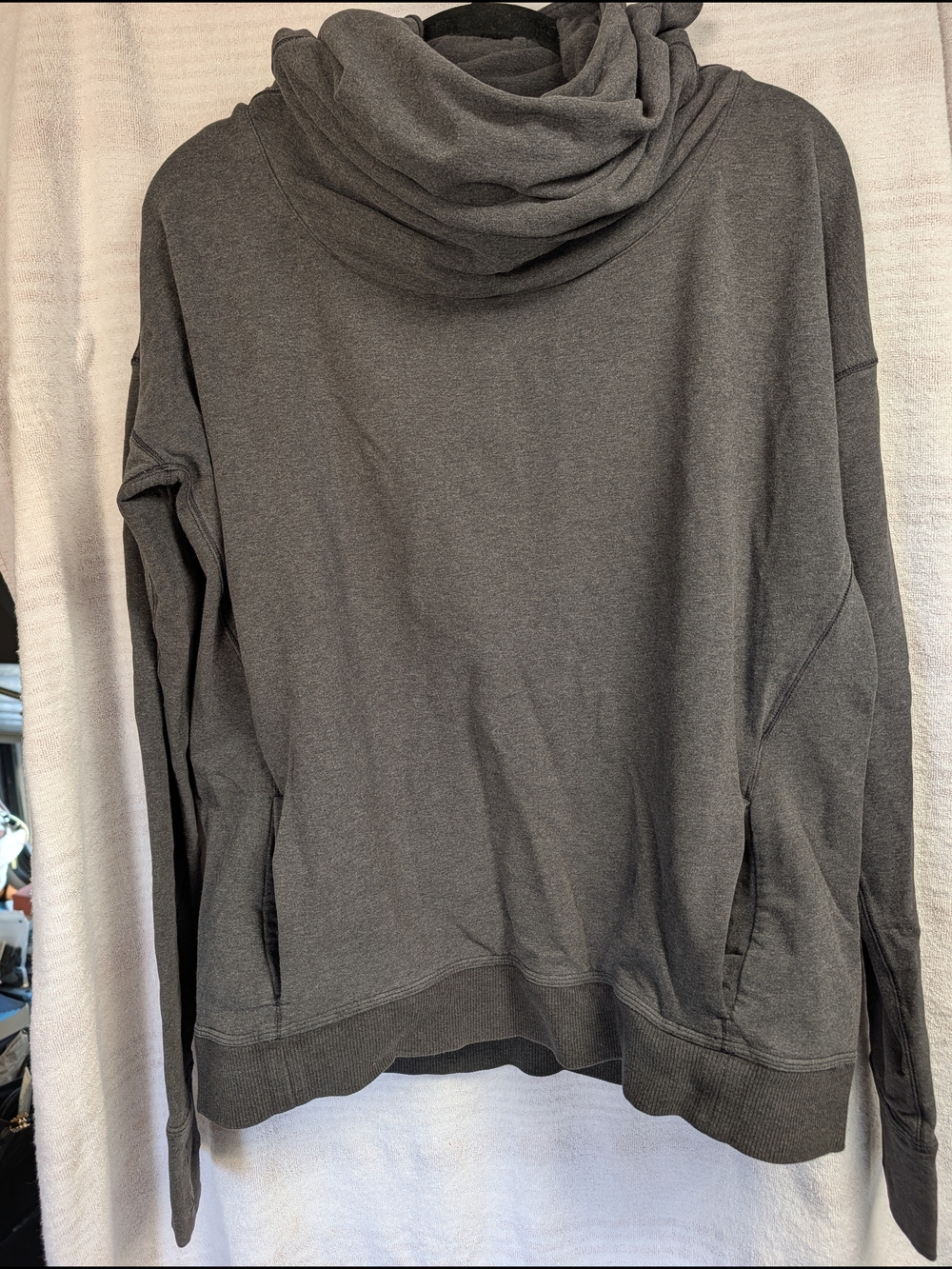 lululemon athletica Gray Cowl-Neck Sweatshirt